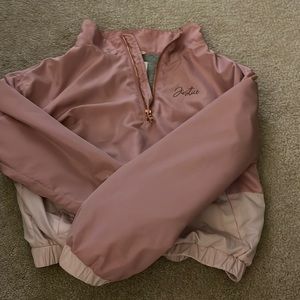 justice half zip crew neck size 12 pink